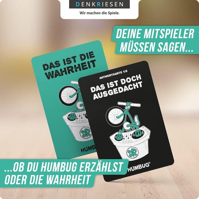 Detalle de DENKRIESEN Humbug® – Original Edition Nr. 1 Ratespiel ab 10 Jahren für 3–8 Spieler