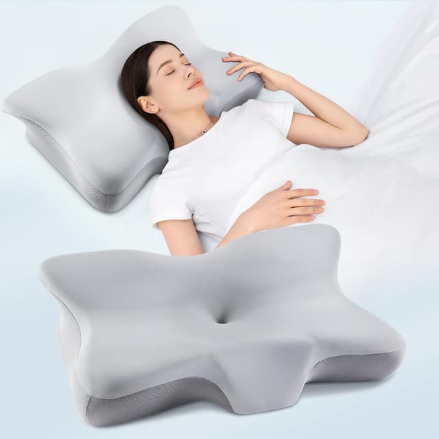 Imagen de DONAMA Memory Foam Neck Support Pillow en OfertitasTOP