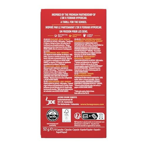 Detalle 2 de L'OR Espresso Maranello Espresso 100 cápsulas