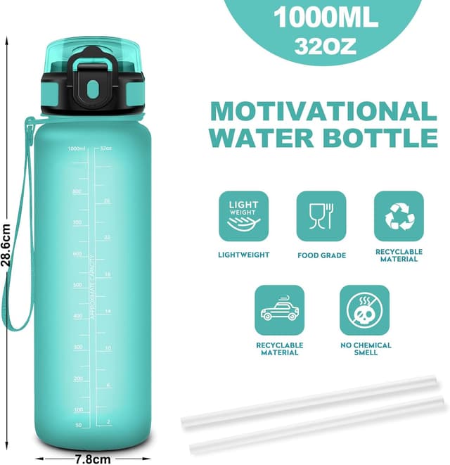 Detalle 2 de JAPORIA Borraccia 1L con cannuccia