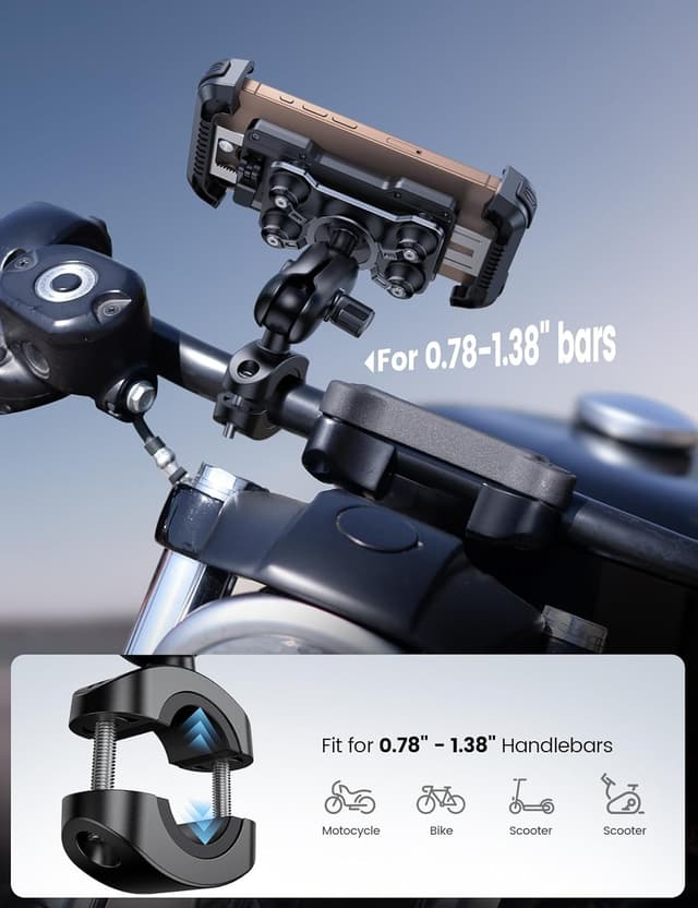 Thumbnail 3 de Lamicall Motorcycle Phone Mount 6.7"