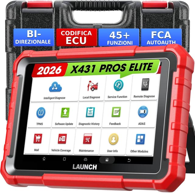 Detalle de LAUNCH X431 PROS ELITE Scanner Diagnostico OBD2 bidirezionale con 45+ servizi e codifica ECU