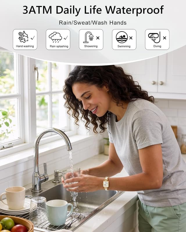 Thumbnail 4 de CIVO Armbanduhr Damen Rechteckig 28,5×24 mm