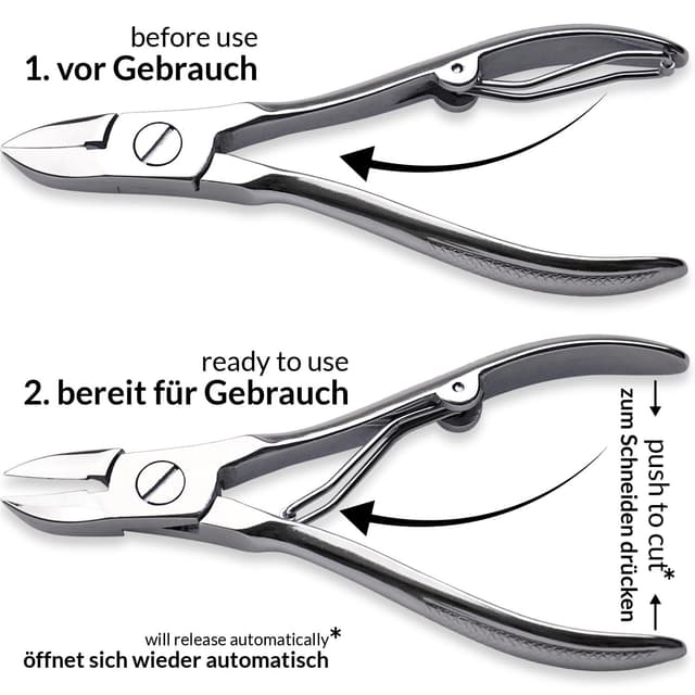 Detalle de marQus Solingen Maniküre-Set Herren & Damen, 7-teilig mit Nagelzange und Leder-Etui