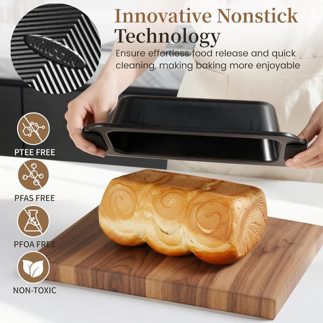 Detalle de Kikcoin 25 PCS non-stick baking pans set