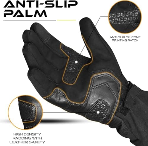 Detalle de BEAST RAGE Guanti da moto termici impermeabili touch screen