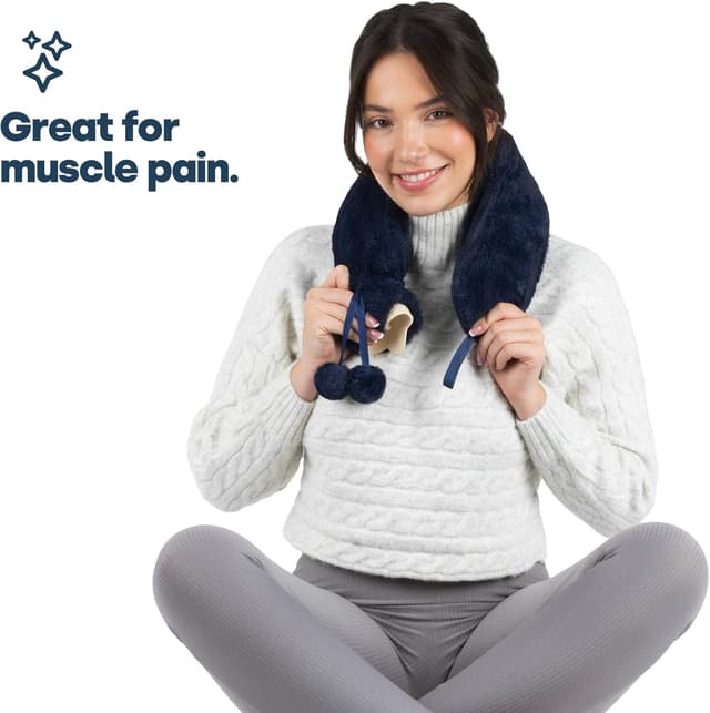 Thumbnail 6 de LIVIVO 2L Extra Long Hot Water Bottle with Cover (Navy) – Large Winter Hot Water Bag with Removable Cover