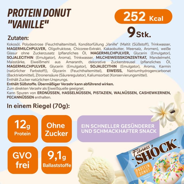 Thumbnail 6 de FitnesSHOCK Protein Donut 12g Eiweiß 🍩
