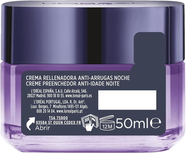 Detalle 2 de L'Oréal Paris Revitalift Filler Crema Noche 50 ml
