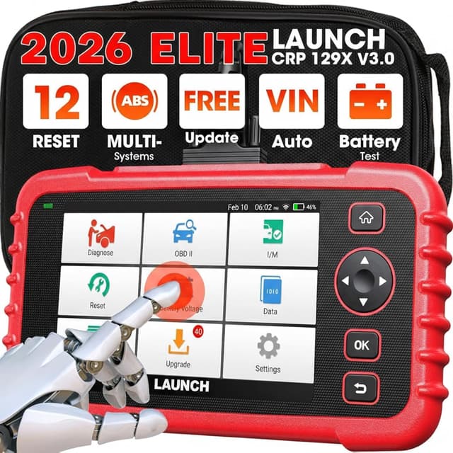 Detalle de LAUNCH CRP129X V2.0 : valise diagnostic auto multimarque pour codes, ABS/SRS, moteur et transmission