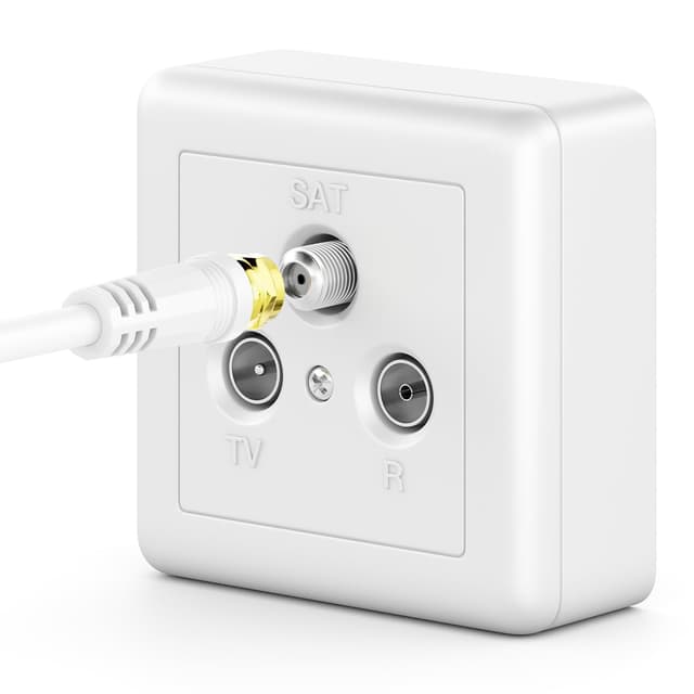 Thumbnail 1 de deleyCON 2m SAT TV Antennenkabel 75 Ohm