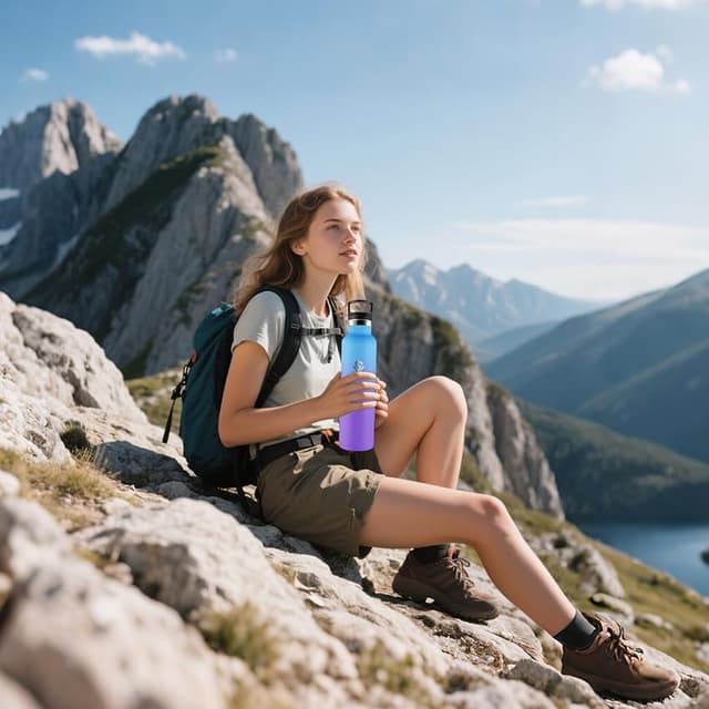 Thumbnail 6 de HoneyHolly Botella Acero Inoxidable 1 L, termo sin BPA 🚰