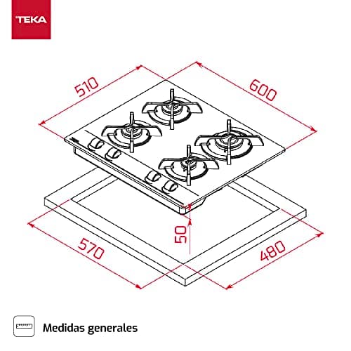 Thumbnail 7 de TEKA GBC 64000 KBN Placa de gas
