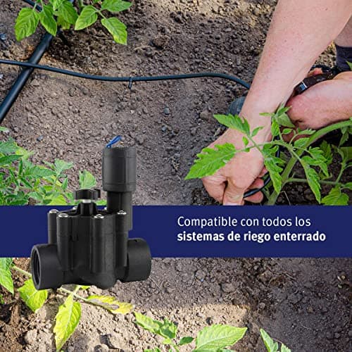 Detalle de Aqua Control Q160C electroválvula de riego enterrado con rosca hembra 1" y solenoide 24 Vac