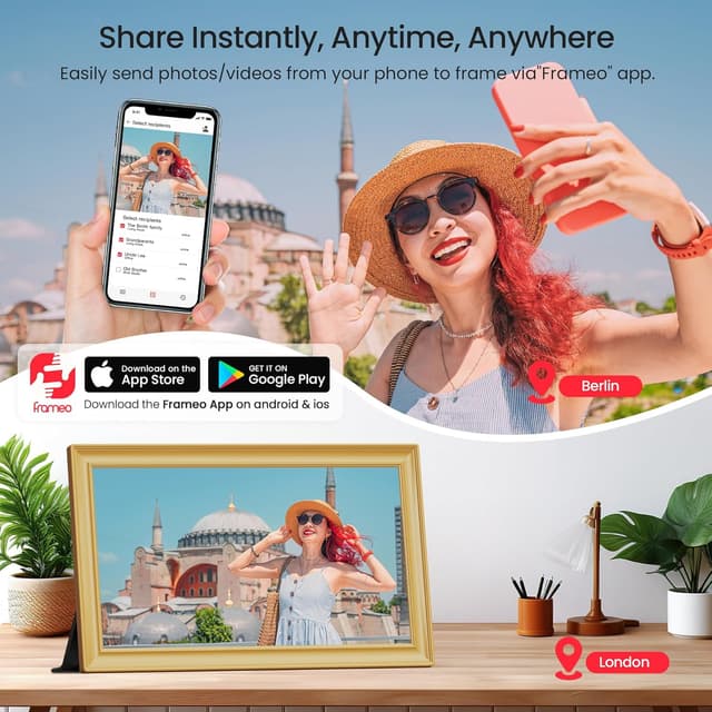 Thumbnail 1 de 64GB FRAMEO 15.6 Zoll Digitaler Bilderrahmen