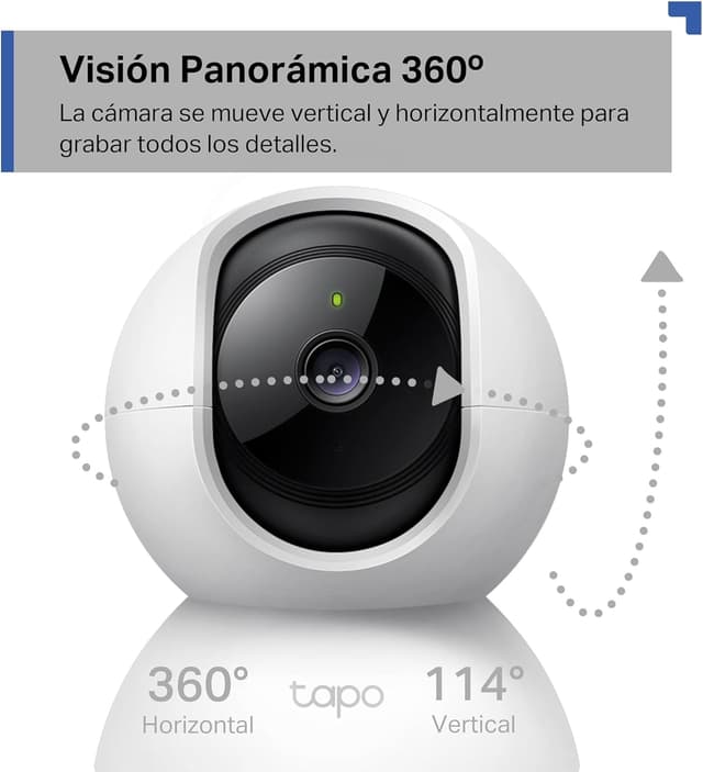 Detalle 2 de Tapo C200 Cámara IP WiFi 360° 1080p
