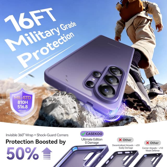 Thumbnail 2 de CASEKOO Cobalt Violet S26 Ultra Case 16FT