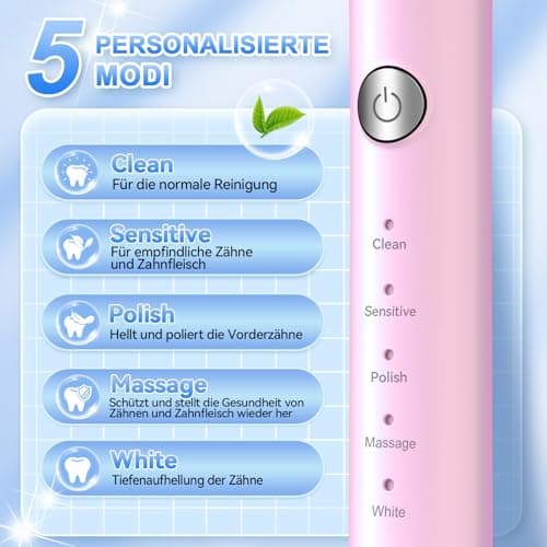 Thumbnail 3 de JTF Cepillo de Dientes Eléctrico Sónico con 8 Cabezales 🦷