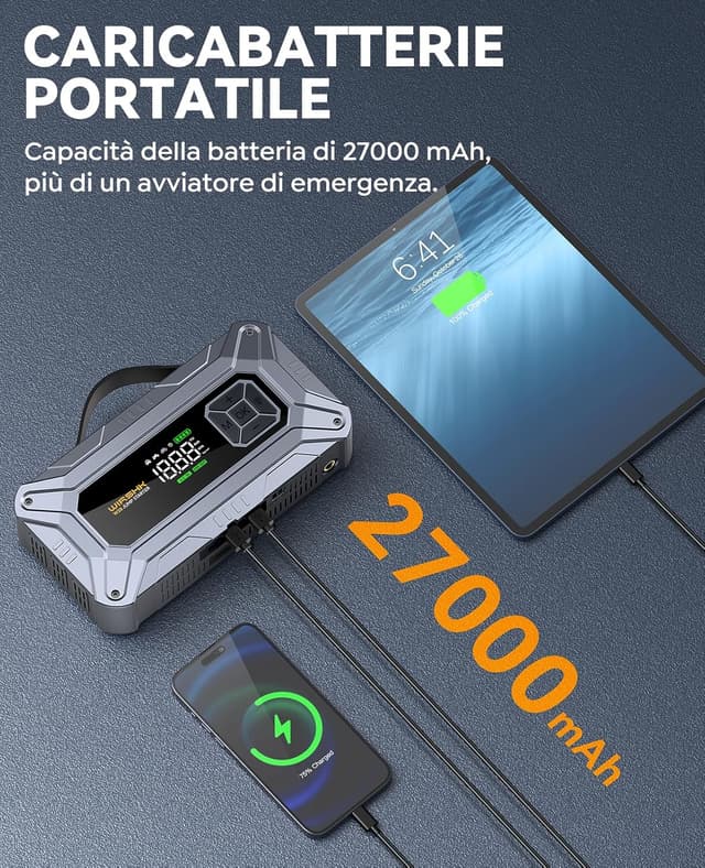 Thumbnail 3 de WIRSHK Booster Avviamento 27000mAh