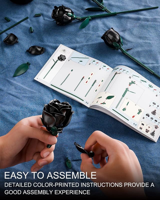 Thumbnail 4 de TYCOLE Kit de roses noires 12 pièces 🌹