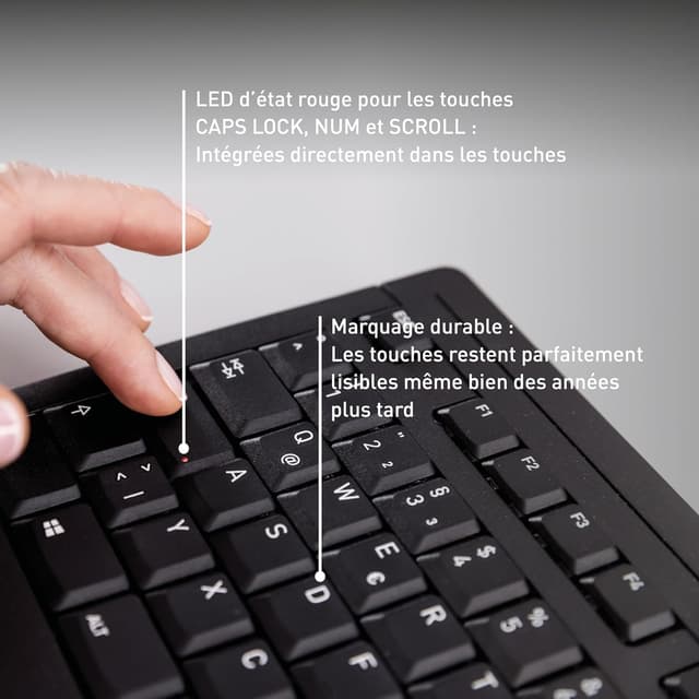 Detalle 1 de CHERRY Stream Keyboard clavier filaire 8