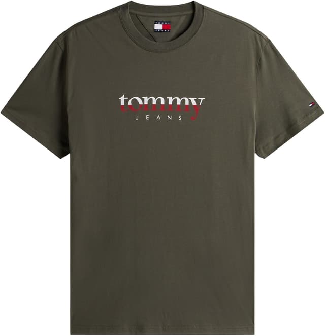 Detalle de Tommy Jeans Uomo T-Shirt Maniche Corte Tee Regular Fit in cotone rigenerato