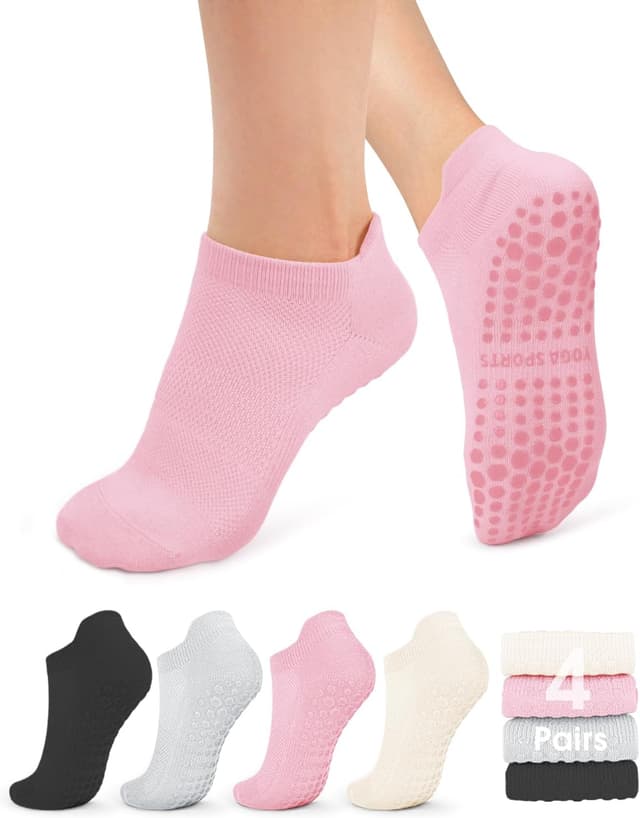 Imagen de YeuG Pilates Socks 4 Pairs non-slip grip en OfertitasTOP