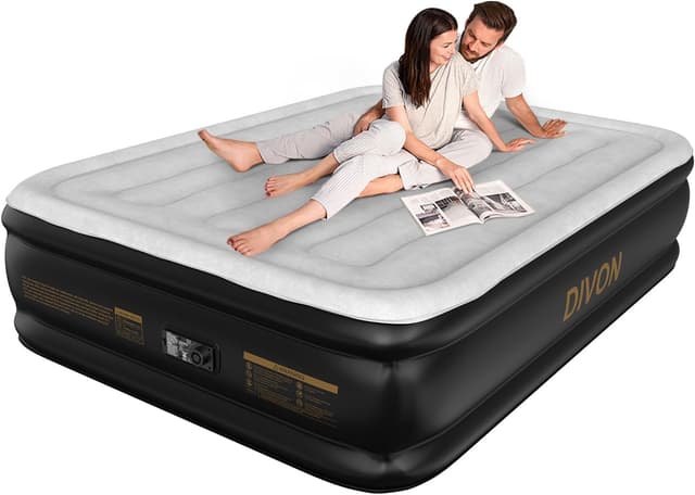 Detalle de DIVON Air Mattress Full 18" Built-In Pump ⛺