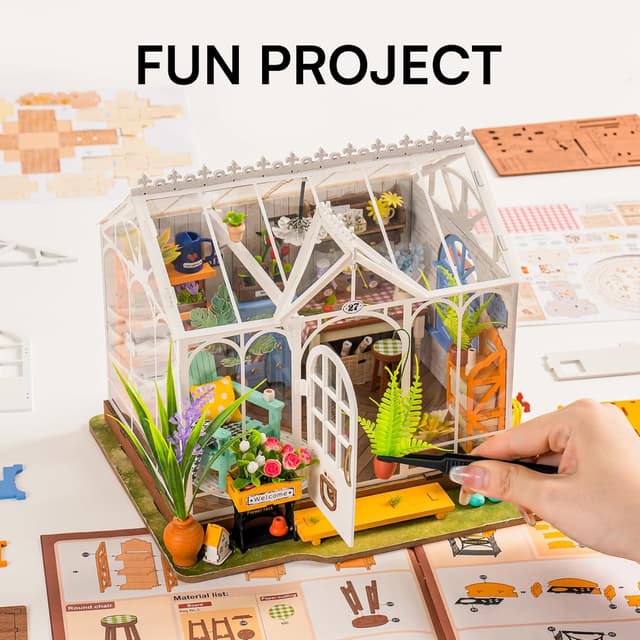Detalle 2 de Rolife Dreamy Garden Haus Puppenhaus mit LED
