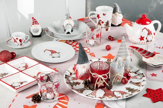 Thumbnail 4 de Excelsa Gnomo Christmas Plato Cerámica con 4 Compartimentos 🎄