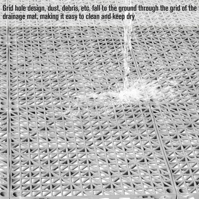 Thumbnail 2 de 12-Piece Interlocking Rubber Floor Tiles ⚙