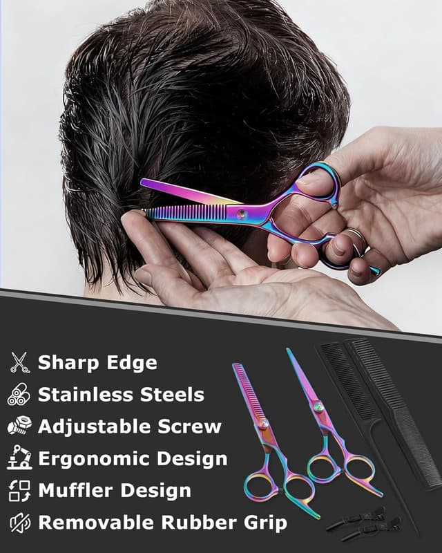 Thumbnail 2 de Lictin Haarschere Friseurschere Set 13-teilig