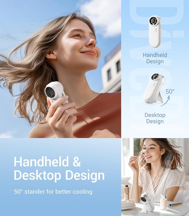 Detalle de Diveblues TurboBear handheld turbo fan 2000 mAh