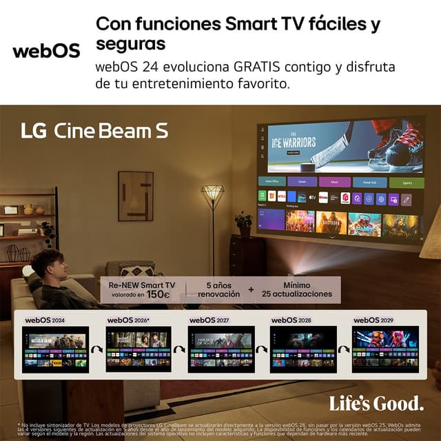 Thumbnail 3 de LG CineBeam PU615U proyector 4K, 500 lumen