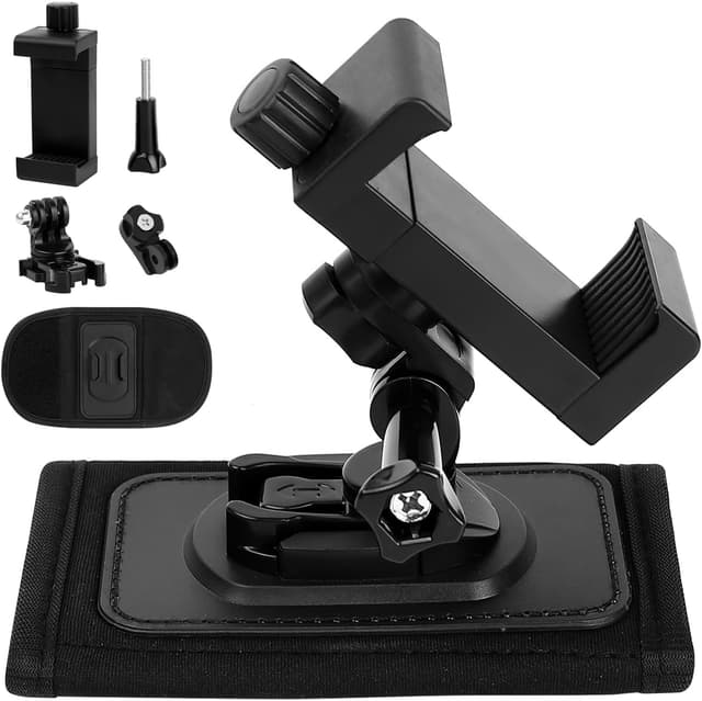 Detalle de Rucksack Schultergurt Halterung für GoPro & Action-Cams (Hero 12/11/10/9/8/7/6) sowie Smartphone