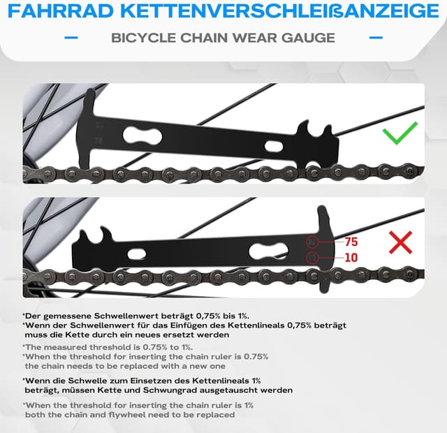 Thumbnail 1 de WATSABRO Kettennieter Fahrrad Set für 6-12