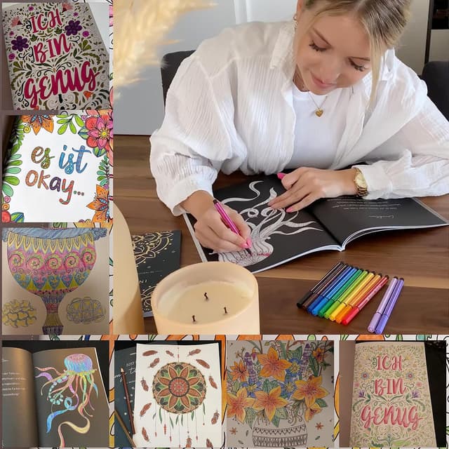 Thumbnail 1 de Lebenskompass Malbuch für Erwachsene 30 Motive 🎨