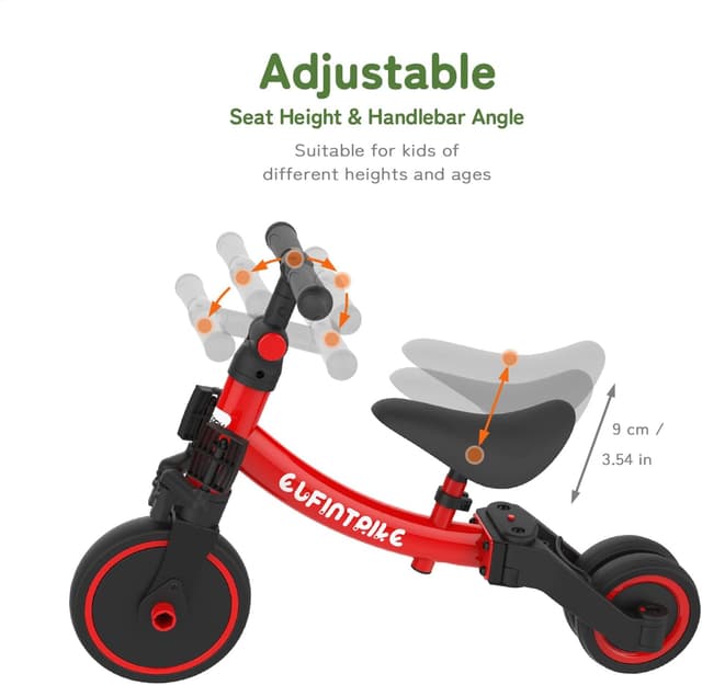Detalle de besrey 5-in-1 Toddler Bike 1–4 Years