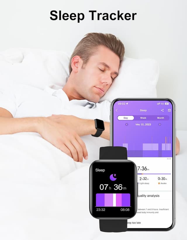 Thumbnail 4 de Dakofied Smartwatch chiamate Bluetooth cardiofrequenzimetro IP68