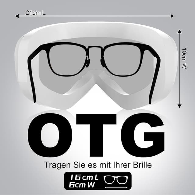 Detalle 2 de GlaRid Snowboard-Skibrille 100 Prozent UV400