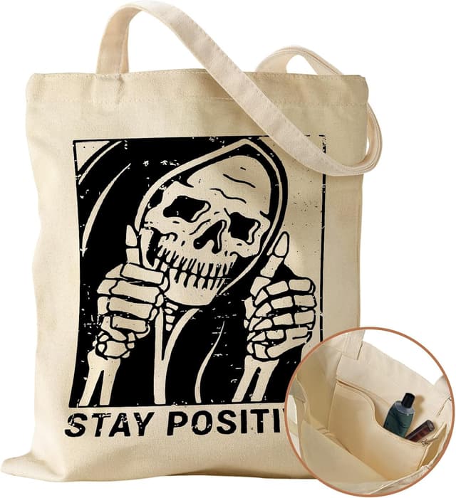 Thumbnail 6 de Miss Adola canvas tote bag for women and girls (70% cotton, 38cm x 35cm) with pocket