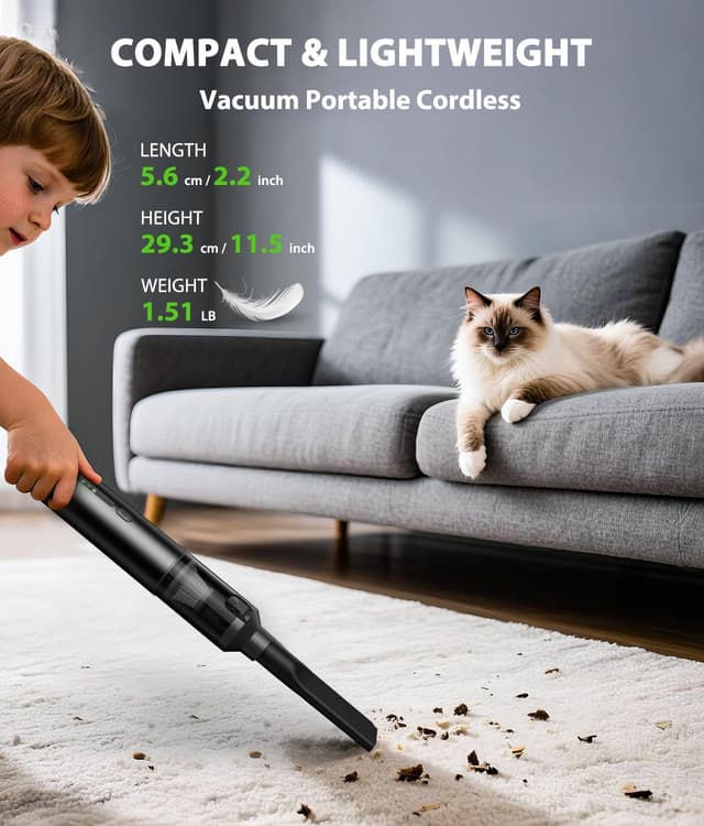 Thumbnail 6 de Portable Car Vacuum with 16800Pa Suction ⚡