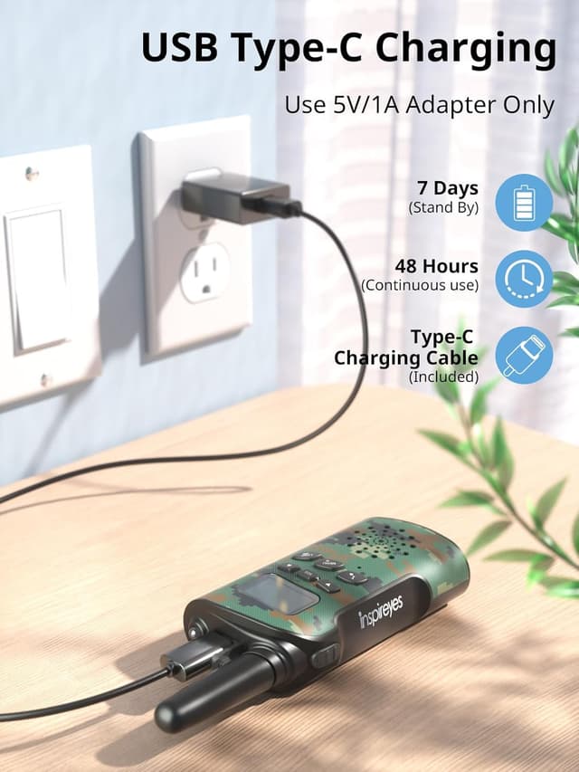 Thumbnail 2 de Inspireyes Walkie Talkie Kinder Aufladbar 48h