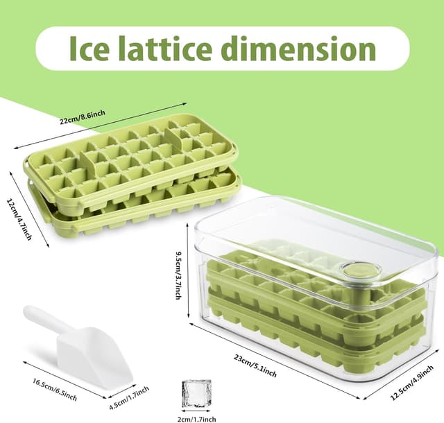 Thumbnail 5 de Cubiteras Green Hhielo, Moldes Reutilizables de 64