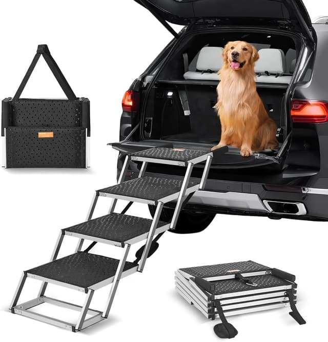 Imagen de VEVOR 4-Step Dog Car Steps for SUV and Truck 🐾 en OfertitasTOP