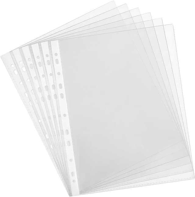 Detalle de Noa Home Deco 100 pochette plastique A4 transparente à 11 trous pour classeurs (PP)