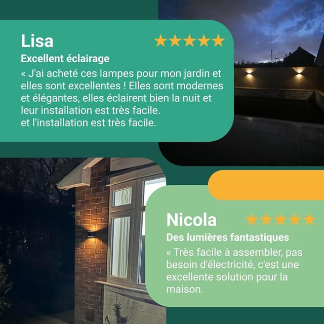 Thumbnail 6 de Proxinova Applique Murale Solaire Double 10h