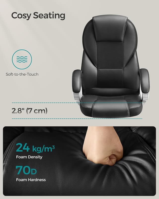 Thumbnail 4 de SONGMICS OBG22BUK Executive Office Chair 150 kg