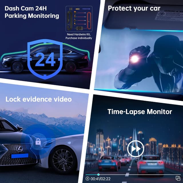 Thumbnail 6 de Dash Cam WiFi 2.5K QHD 1440P 128GB Dashcam