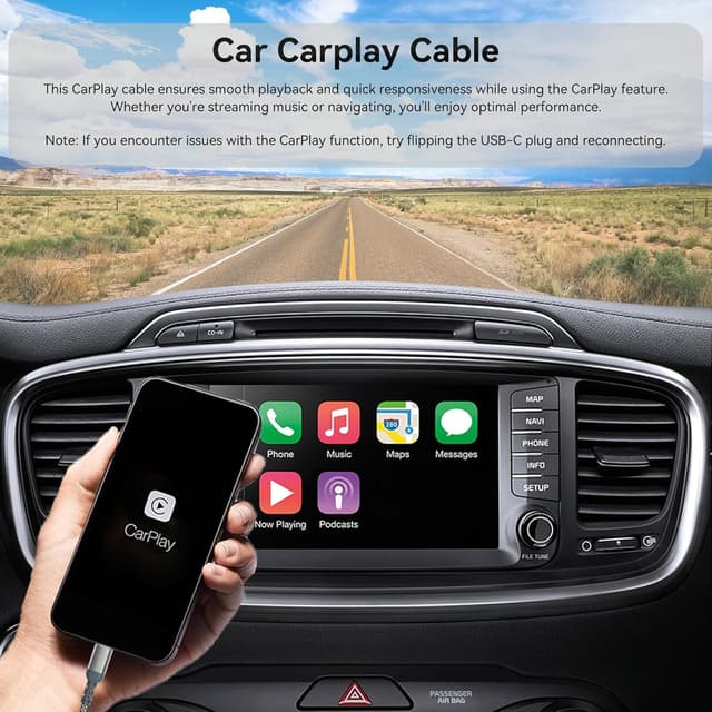 Detalle 1 de USB-C CarPlay Kabel 2,2 m